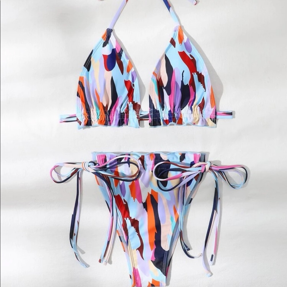 Graphic Thong Bikini